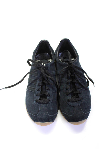 Adidas Women's Round Toe Lace Up Rubber Sole Sneakers Navy Blue Size 5