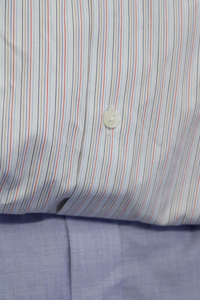 Saks Fifth Avenue Polo Ralph Lauren Mens Dress Shirts Multicolor Size 17.5 Lot 2