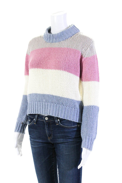 One Grey Day Women's Colorblock Pullover Sweater Multicolor Size XS