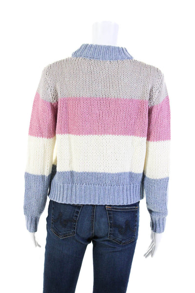 One Grey Day Women's Colorblock Pullover Sweater Multicolor Size XS