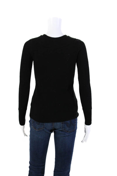 Inhabit Women's Cashmere Blend Crewneck Pullover Sweater Black Size P