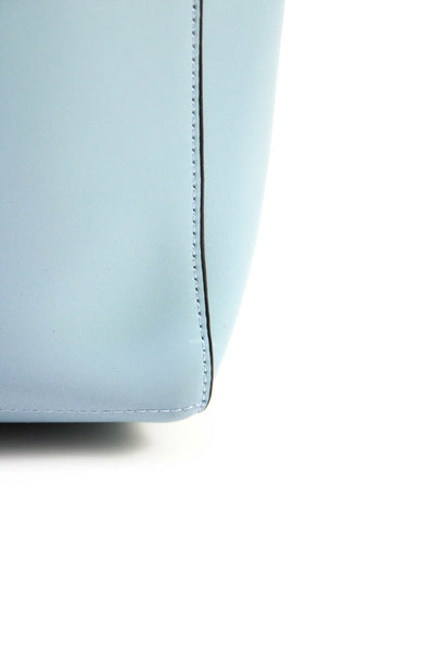 Bostanten Womens Single Strap Snap Top Medium Hobo Handbag Blue Leather