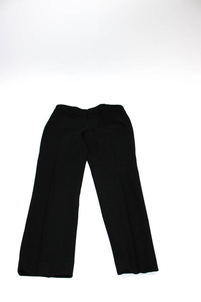 Club Monaco J Crew Womens Front Pleat Tapered Pants Black Size 2 4 Lot 2