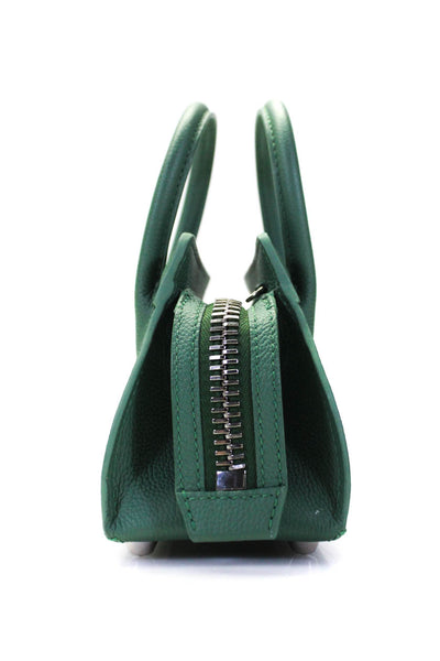 Pinel Et Pinel Womens Patti Mini Geometric Coated Canvas Satchel Handbag Green