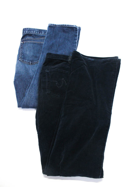 J Crew Adriano Goldschmied Womens Jeans Corduroy Pants Blue Size 28 29 Lot 2