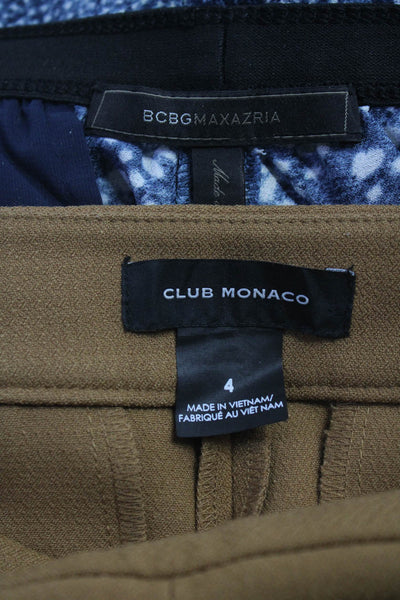 Club Monaco BCBG Max Azria Womens Pants Size 4 Extra Extra Small Lot 2