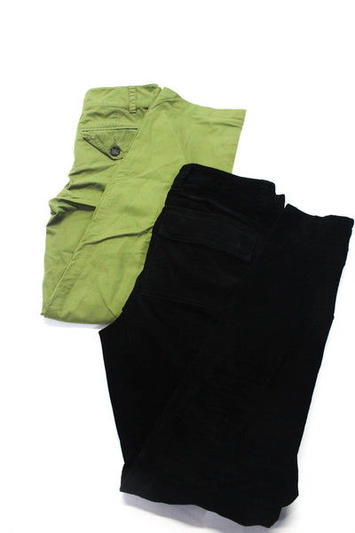 Vince Michael Michael Kors Womens Corduroy Pants Black Green Size 0 00 Lot 2