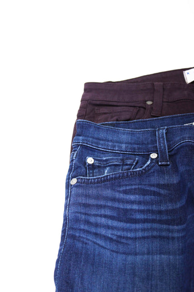 7 For All Mankind Paige Womens Ankle Gwenevere Jeans Blue Purple Size 26 27 Lot