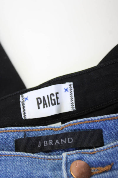 Paige J Brand Womens Verdugo Ankle Alana Jeans Black Blue Size 29 30 Lot 2