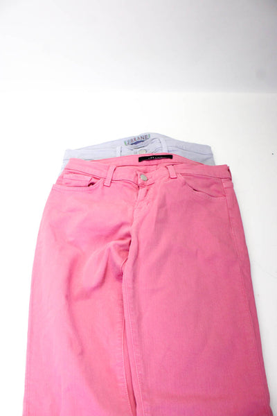 J Brand Womens Skinny Leg Jeans Pants Pale Water Pink Grey Size 29 Lot 2