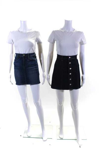McGuire Alexa & Chung For AG Womens Denim Unlined Skirts Blue Size 26 28 Lot 2