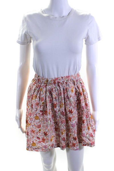 J Crew Margaret M Womens Floral Mini A Line Knit Skirt Size XL Medium Lot 2