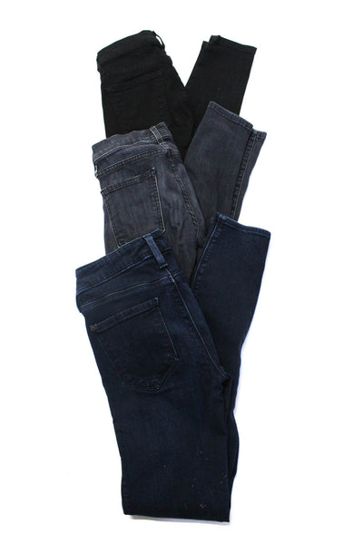 Current/Elliott Genetic Denim Womens Black Low-Rise Skinny Jeans Size 23 24 lot3