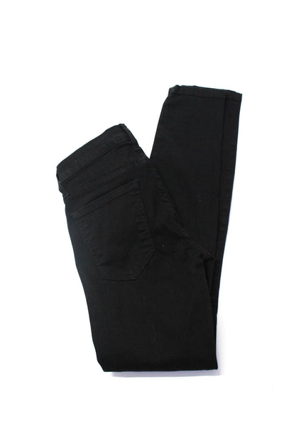 Current/Elliott Genetic Denim Womens Black Low-Rise Skinny Jeans Size 23 24 lot3