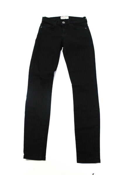 Current/Elliott Genetic Denim Womens Black Low-Rise Skinny Jeans Size 23 24 lot3