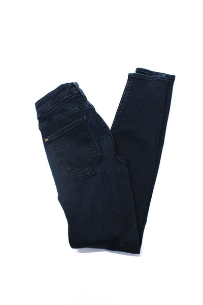 Current/Elliott Genetic Denim Womens Black Low-Rise Skinny Jeans Size 23 24 lot3