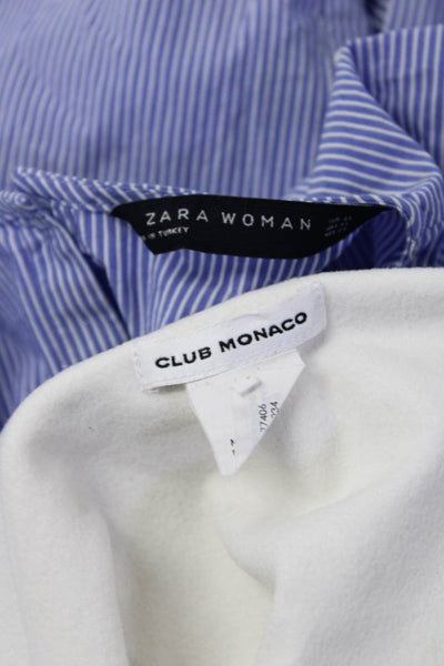 Club Monaco Zara Womens White Off Shoulder Short Sleeve Blouse Top Size XS lot 2