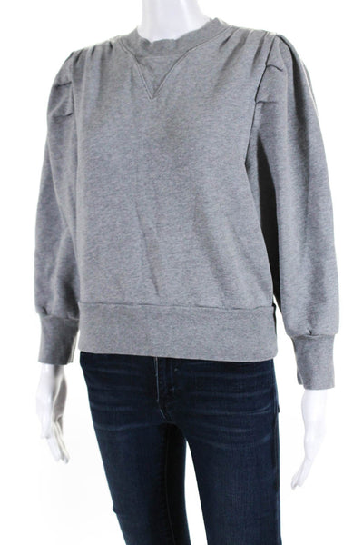 Frame Women's Long Sleeves Puller Sweatshirt Gray Size M