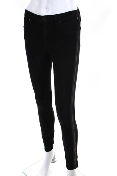 Vivienne Westwood Women's Midrise Five Pockets Skinny Pant Black Size 26