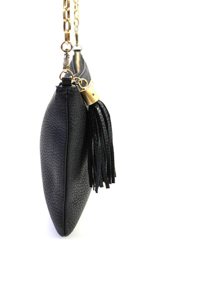 Juicy Couture Gigi Womens Leather Chain Strap Shoulder Bag Purse Black Lot 2