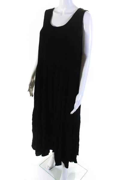 Karen Kane Womens Sleevless Pullover A-Line Tank Top Maxi Dress Black Size XL