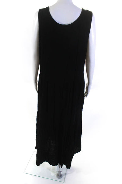 Karen Kane Womens Sleevless Pullover A-Line Tank Top Maxi Dress Black Size XL