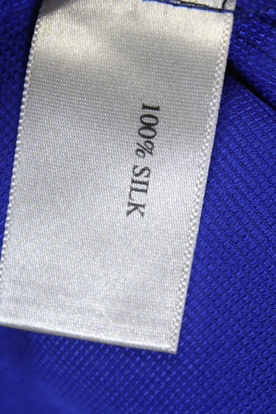 Proenza Schouler Womens Silk Woven Sleeveless V-Neck Blouse Top Purple Size 2