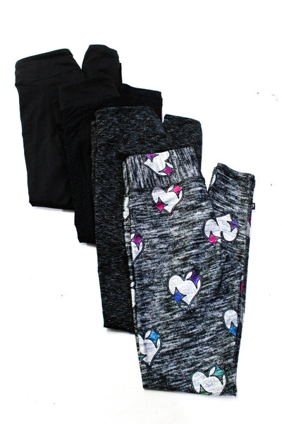 ONZIE Koral Womens High Rise Printed Leggings Black Gray Size XS Small Lot 4