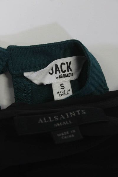 Allsaints Jack By BB Dakota Womens Tank Tops Blouses Black Blue Size S Lot 2