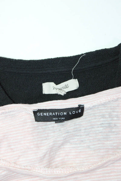 Generation Love Madewell Womens Tie Front Tee Shirt Tank Top XS Small Lot 2