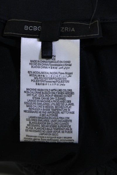 BCBGMAXAZRIA Womens Dark Gray Drape Detail Pull On Maxi Skirt Size XS