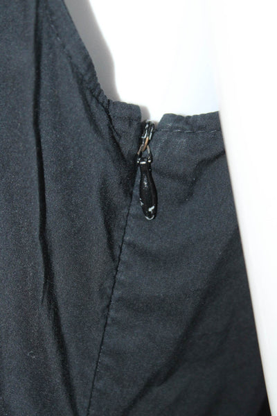 Derek Lam Women's Sleeveless Button Front A Line Dress Black Size 6