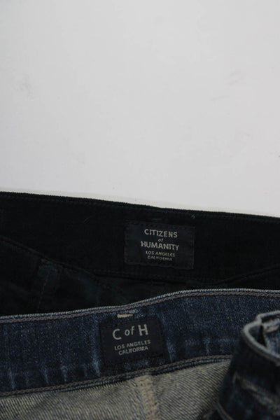 Citizens of Humanity Womens Crop Flare Skinny Velvet Jeans Size 26 Lot 2