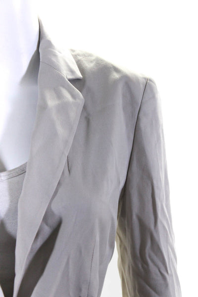 Zara Women's One Button Fully Lined Blazer Jacket Gray Size S