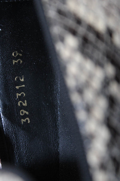 Stella McCartney Womens Faux Snakeskin Slip On Wedge Sneakers Brown Size 39 9