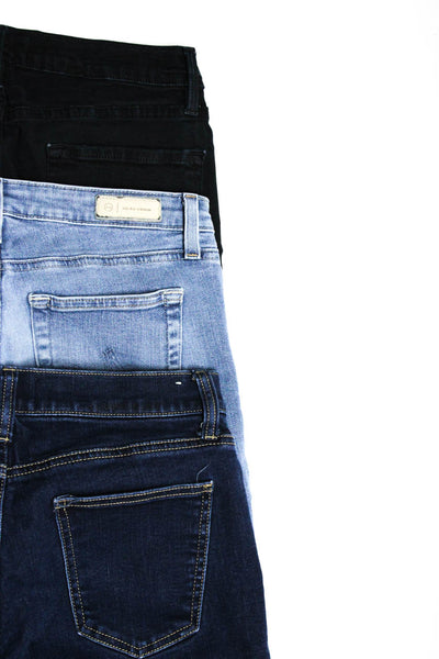 Current/Elliott Frame Denim AG Womens Mid-Rise Skinny Jeans Blue Size 28 Lot 3