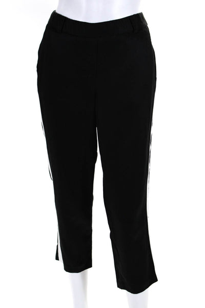 Drew Womens Side Stripe Four Pocket Elastic Waist Tapered Pants Black Size S
