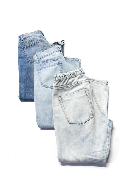 JBD One Teaspoon DL1961 Womens Distressed Straight Leg Jeans Blue Size 26 Lot 3