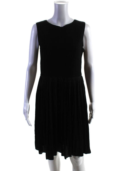 Strenesse Blue Women's Sleeveless Pleated Dress Black Size 6