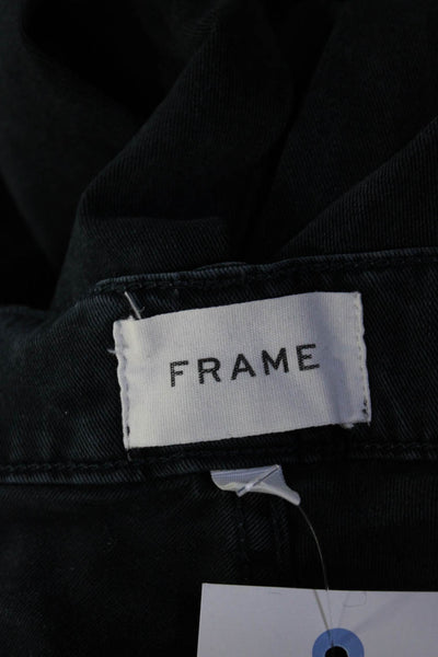 Frame Mens L'Homme Slim Fit Dark Wash Zippered 5 Pocket Jeans Dark Blue Size 34