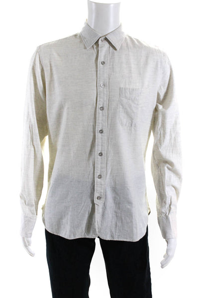 Rag & Bone Men's Long Sleeve Button Down Shirts Gray Size L