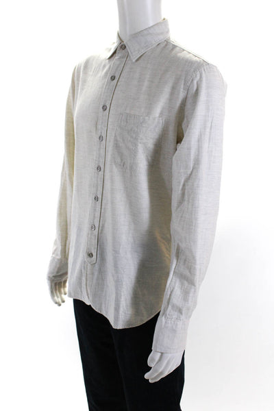 Rag & Bone Men's Long Sleeve Button Down Shirts Gray Size L