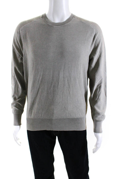 Rag & Bone Men's Cotton Long Sleeve Crewneck Pullover Sweater Gray Size L