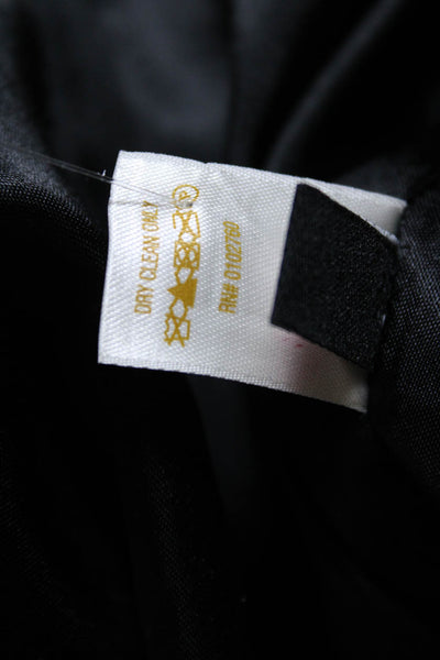 Kate Spade New York Womens Houndstooth Print Dress Black White Wool Size 2