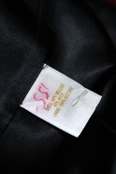 Kate Spade New York Womens Houndstooth Print Dress Black White Wool Size 2
