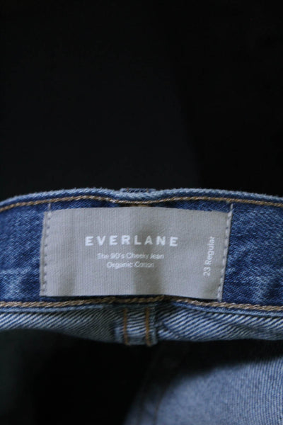 Everlane Womens The 90's Cheeky Button Up Jeans Blue Cotton Size 23