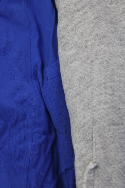 Barneys New York Womens Sequin Zipper Cardigan Blouse Gray Blue Size XS 6 Lot 2
