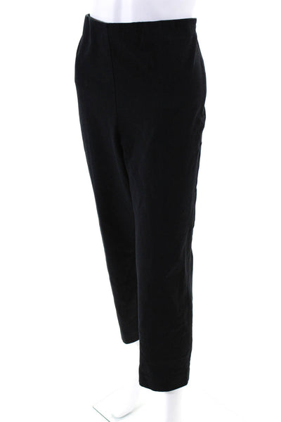 Elie Tahari Womens Cotton Side Zip Hook & Eye Straight Dress Pants Black Size XL