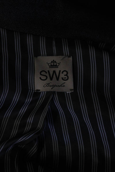 SW3 Bespoke Womens Lined Collared Long Sleeve Side Zip Jacket Black Size P