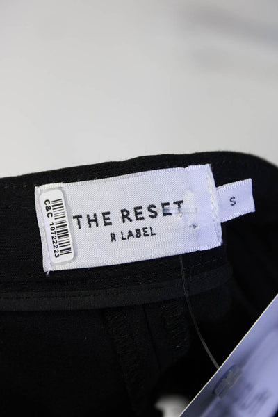 R Label The Reset Womens Mid-Rise Straight Leg Dress Trousers Pants Black Size S